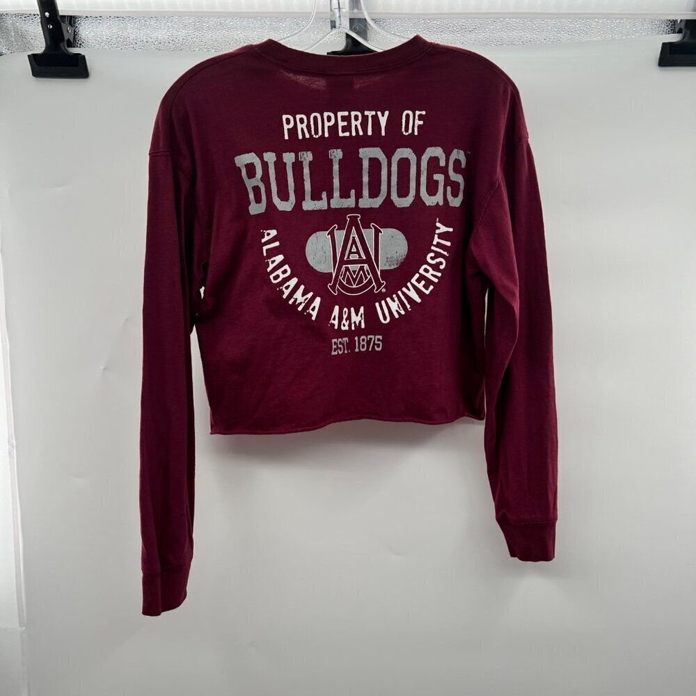 Creative Apparel Cropped Alabama A&M Long Sleeve Tee Size Small - Picture 6 of 9